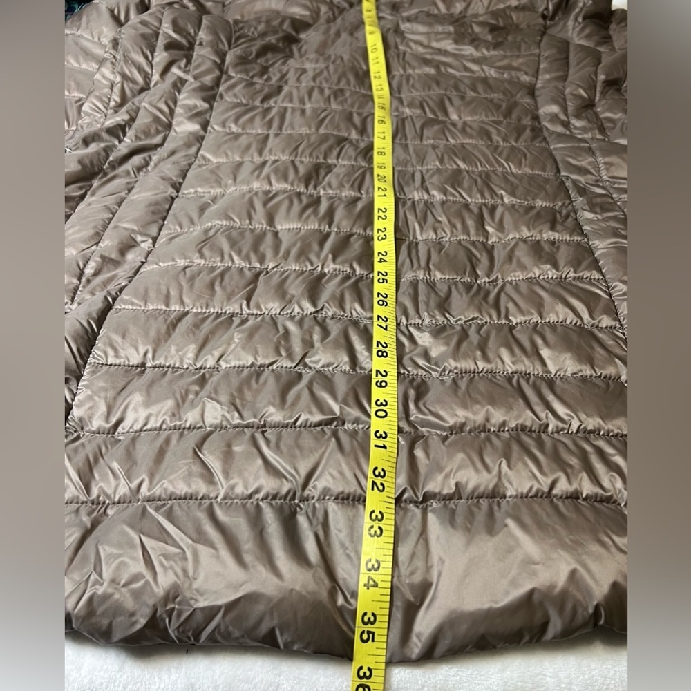 32 Degrees Heat NWT Women's Hooded Packable Down Puffer Jacket Taupe Brown 2X LG - Picture 12 of 14